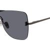 image:imageSteve Madden Womens Female Sunglasses Style Bentley Shield Shiny Gun BlackSolid Smoke 140mm 0mm