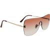 image:imageSteve Madden Womens Female Sunglasses Style Bentley ShieldSatin GoldBrownBrown Gradient