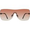 image:imageSteve Madden Womens Female Sunglasses Style Bentley ShieldSatin GoldBrownBrown Gradient