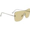 image:imageSteve Madden Womens Female Sunglasses Style Bentley ShieldShiny SilverSilver Mirrored