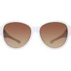 image:imageSteve Madden Womens Female Sunglasses Style Hughes RoundWhite OpaqueBrown Gradient
