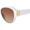 image:imageSteve Madden Womens Female Sunglasses Style Hughes RoundWhite OpaqueBrown Gradient