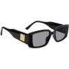 image:imageSteve Madden Womens Female Sunglasses Style Jaxon Rectangular BlackSolid Smoke 60mm 20mm