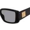 image:imageSteve Madden Womens Female Sunglasses Style Jaxon Rectangular BlackSolid Smoke 60mm 20mm