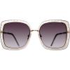 image:imageSteve Madden Womens Female Sunglasses Style Rosalie SquareCrystal GreySmoke Gradient