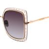 image:imageSteve Madden Womens Female Sunglasses Style Rosalie SquareCrystal GreySmoke Gradient
