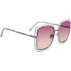 image:imageSteve Madden Womens Female Sunglasses Style Rosalie SquareCrystal PurplePurple Gradient