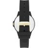 image:imageSteve Madden Womens Genuine Crystal Accented Silicone Strap WatchBlack