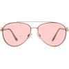 image:imageSteve Madden Womens Harlee SunglassesShiny GoldSolid Plum