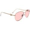 image:imageSteve Madden Womens Harlee SunglassesShiny GoldSolid Plum