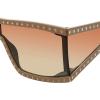 image:imageSteve Madden Womens Jagger SunglassesNudeGlitterBrown GradientGold Mirrored