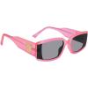 image:imageSteve Madden Womens Jaxon SunglassesCrystal Neon PinkSolid Smoke