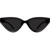 image:imageSteve Madden Womens Kamie SunglassesBlackGoldSolid Smoke