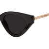 image:imageSteve Madden Womens Kamie SunglassesBlackGoldSolid Smoke