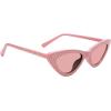 image:imageSteve Madden Womens Lopez Cat Eye Sunglasses SunglassesPinkSilverBrown Gradient