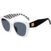 image:imageSTEVE MADDEN Womens Female Sunglasses Style Grae Cat Eye WhiteBlackSolid Smoke 54mm 20mmWhite Ivory Pearl