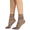 image:imageSteve Madden Womens 1Pk Leopard Photo Real Tulle Shortie Crew Natural 911