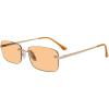 Satin Gold/Solid Orange