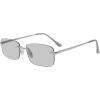 image:imageSteve Madden Womens Caden SunglassesShiny SilverClear Mirrored