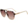 image:imageSteve Madden Womens Female Sunglasses Style Jace Rectangular Milky BrownBrown Gradient 56mm 19mm