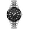 image:imageSteve Madden Womens Genuine Crystal Accented Bracelet WatchBlackSilver
