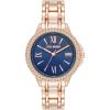 image:imageSteve Madden Womens Genuine Crystal Accented Bracelet WatchNavy BlueRose Gold