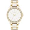 image:imageSteve Madden Womens Genuine Crystal Accented Bracelet WatchWhiteGold