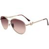 image:imageSteve Madden Womens Harlee SunglassesShiny GoldBrownBrown Gradient
