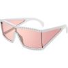 image:imageSteve Madden Womens Jagger SunglassesWhiteSilverRose Mirrored