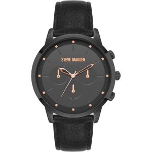 image:imageSteve Madden Mens Strap WatchBlackGray