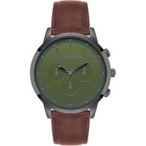 image:imageSteve Madden Mens Strap WatchDark GrayGreen