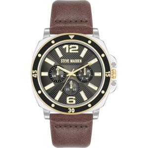 image:imageSteve Madden Mens Strap WatchTwoToneGray