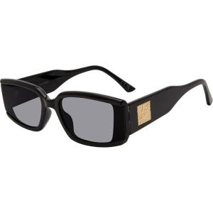 image:imageSteve Madden Womens Female Sunglasses Style Jaxon Rectangular BlackSolid Smoke 60mm 20mm