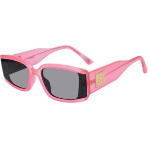 image:imageSteve Madden Womens Jaxon SunglassesCrystal Neon PinkSolid Smoke
