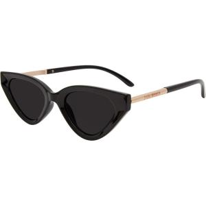 image:imageSteve Madden Womens Kamie SunglassesBlackGoldSolid Smoke