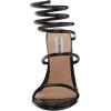 image:imageSteve Madden Womens Exotica Ankle Wrap Stiletto Dress SandalBlack Snake