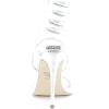 image:imageSteve Madden Womens Exotica Ankle Wrap Stiletto Dress SandalSilver Snake