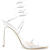 image:imageSteve Madden Womens Exotica Ankle Wrap Stiletto Dress SandalSilver Snake