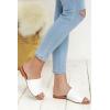 image:imageSteve Madden womens Gracel Flat SandalWhite Leather