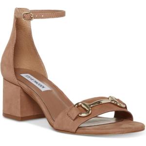 image:imageSteve Madden Womens Irenee Heeled SandalTan Nubuck Buckle
