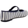 image:imageSteve Madden Womens Dory Ballet FlatNavyWhite Satin