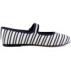 image:imageSteve Madden Womens Dory Ballet FlatNavyWhite Satin