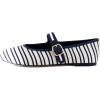 image:imageSteve Madden Womens Dory Ballet FlatNavyWhite Satin