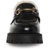image:imageSteve Madden Womens Lando LoaferBlack Leather Fur