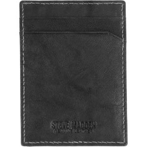 image:imageSteve Madden Mens Leather Front Pocket Wallet with Money Clip AccessoryBlack