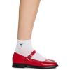 image:imageSTEVE MADDEN Womens 6Pk Bow Embroidery Athletic Quarter White 911