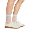 image:imageSteve Madden Womens 2Pk Ditsy Floral Tulle Crew Light Blue 911