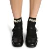 image:imageSteve Madden Womens 2pk Cpearl Cluster Rib AnkletBlack Multi