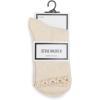 image:imageSteve Madden Womens 3pk Chainstitch Rib Shortie CrewOatmeal Heather