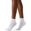 image:imageSteve Madden Womens 5pk Lettuce Edge Rib AnkletBlush
